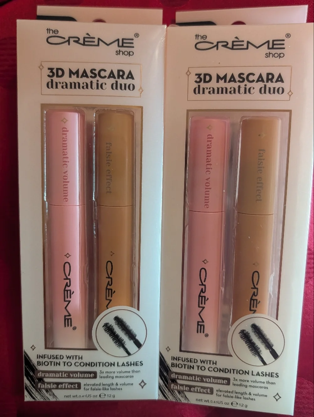 3D Mascara Dramatic Volume & Falsie Effect Waterproof Mascara Duo Bundle New